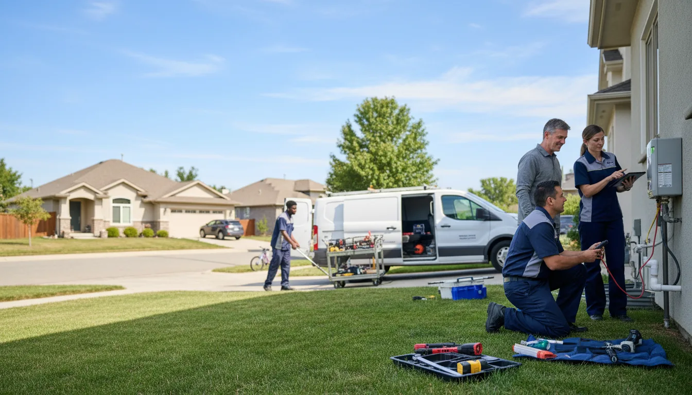 Tankless water heater service in Garrison, TX